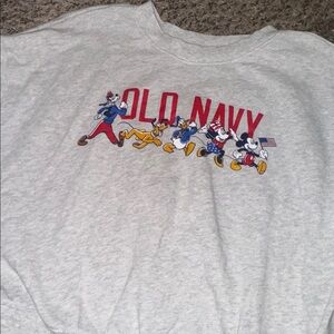 Old Navy x Disney SoComfy Logo 4th of July Graphic Crewneck women’s size small